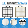 Three-piece H12 HEPA foam and felt filter kit compatible with Sharks PowerDetect AZ3900UK AZ3900UKT AZ3900UKTBK vacuums