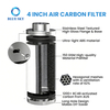 4 Inch Activated Carbon Filter for Grow Tent - 1200+ IAV Odor Control Inline Duct Filter 210 CFM