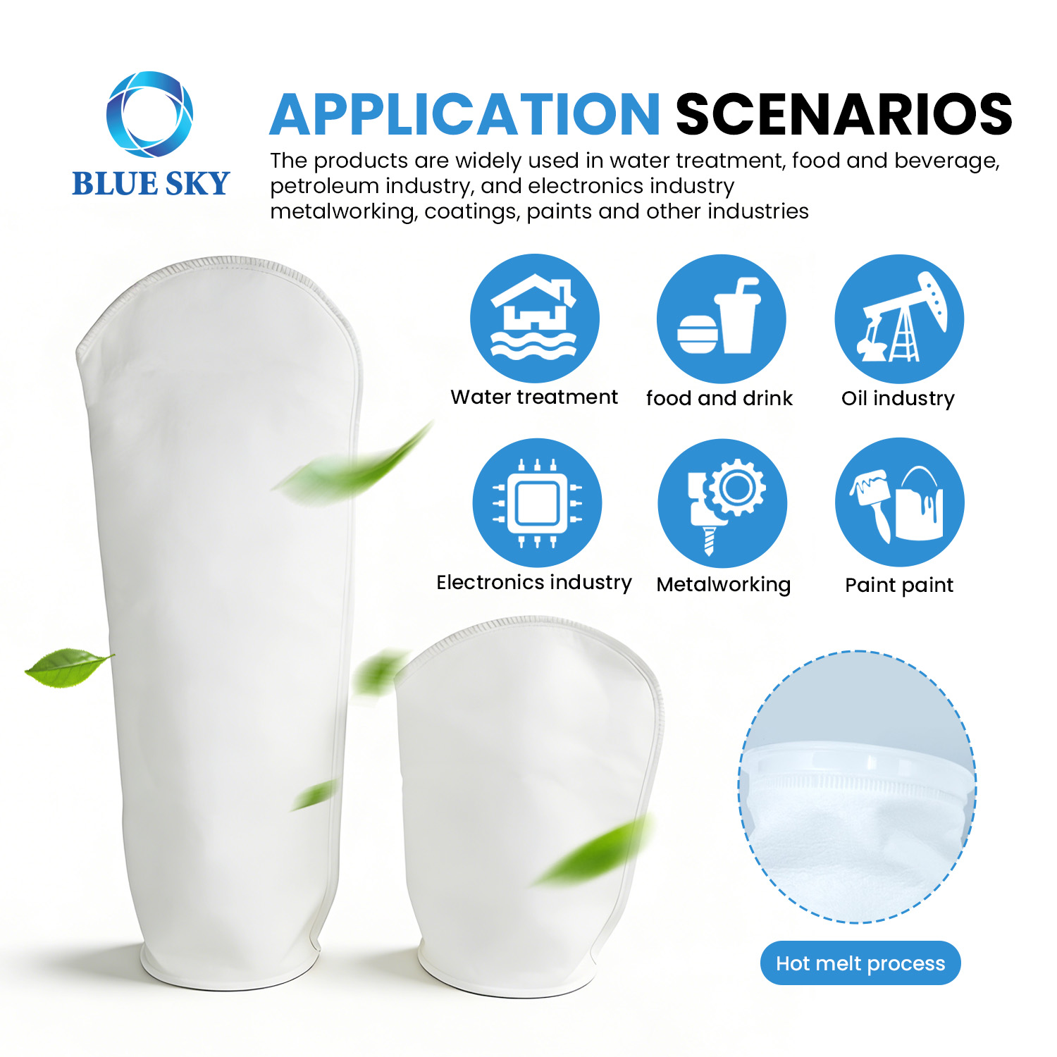 PP PE Liquid Filter Bags Size 1 & Size 2 - Industrial Filtration Solutions 1-200 Micron