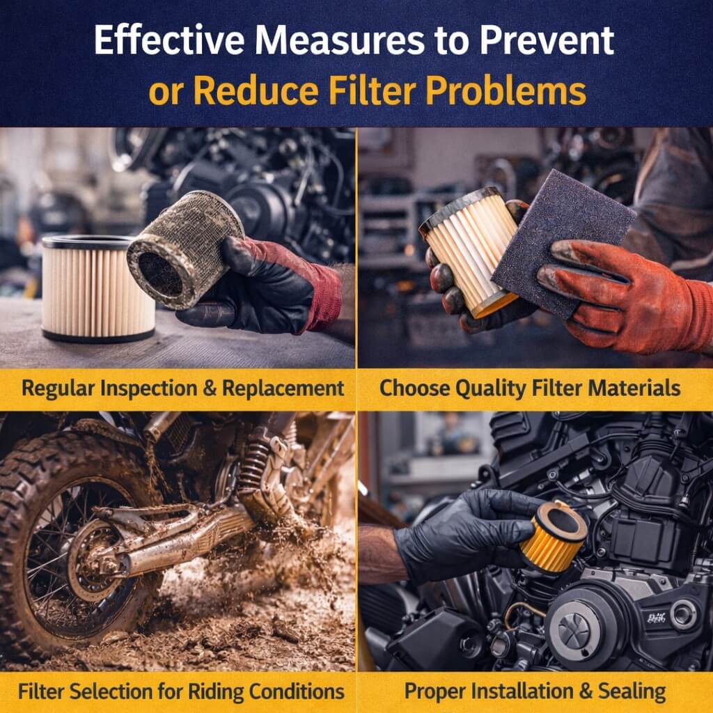 Effective Measures to Prevent or Reduce Filter Problems