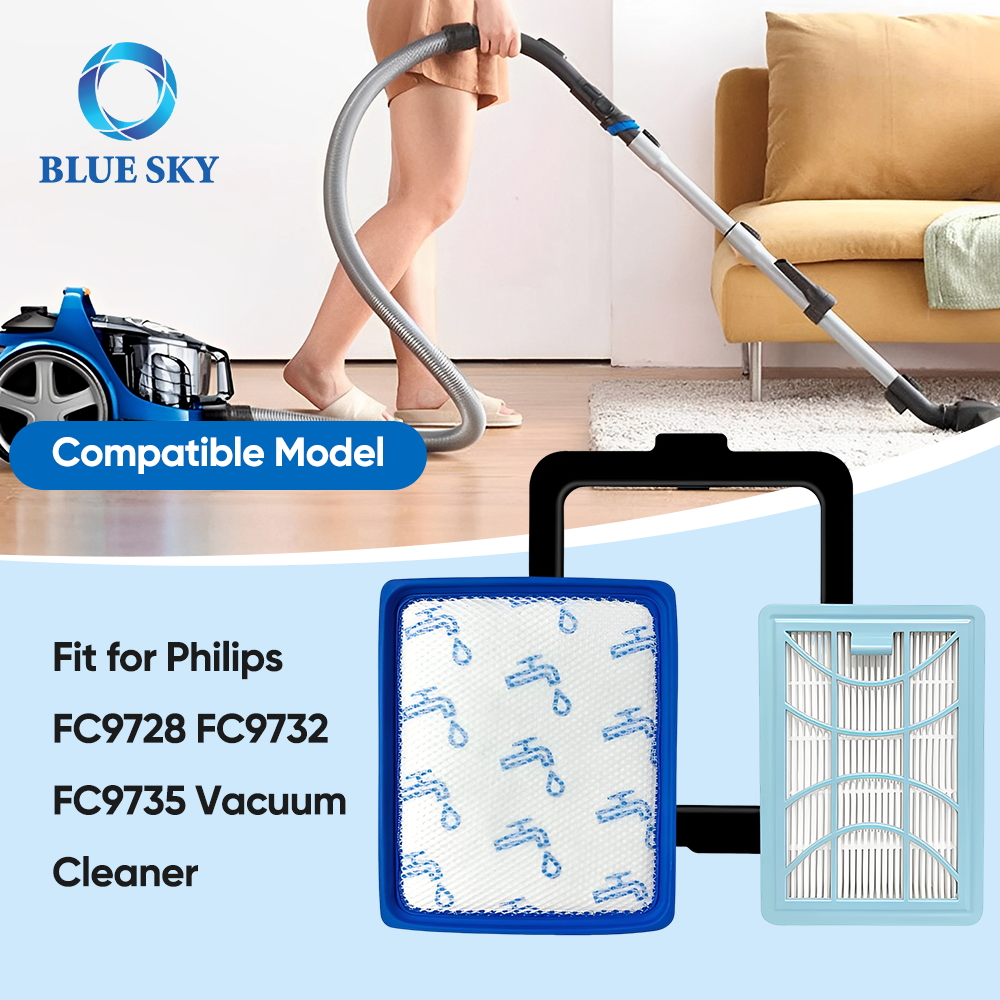Dust Filter Set for Philips CP0616 FC9728 FC9730 FC9731 FC9732 Vacuum Cleaner