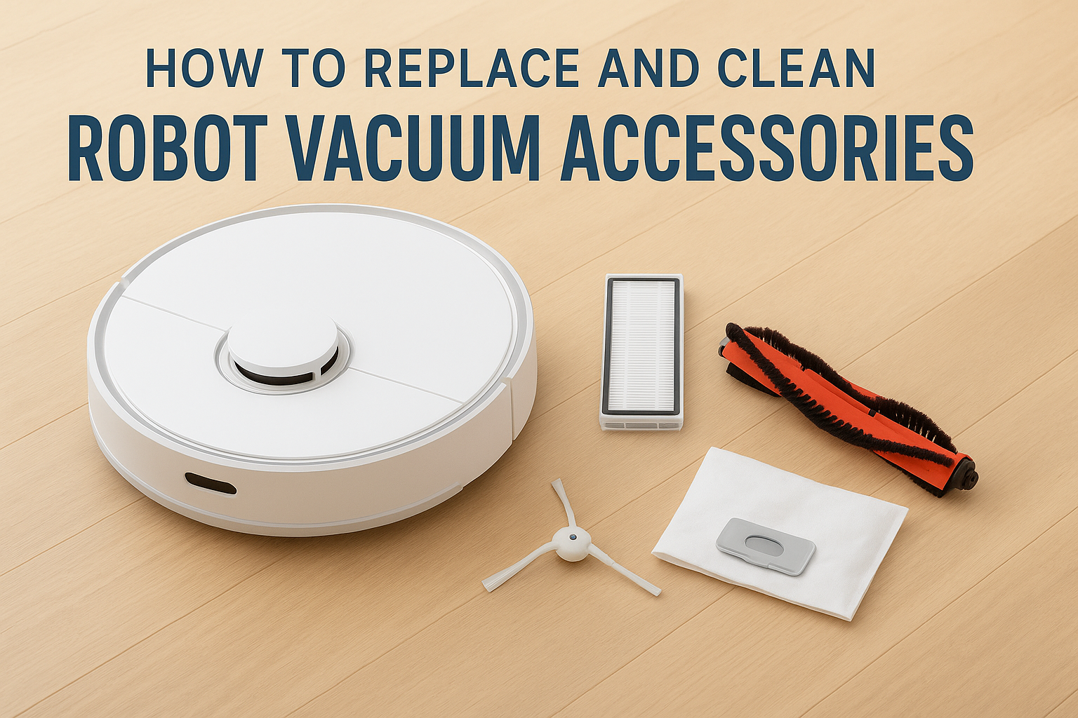 How to replace and clean robot vacuum accessories