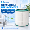 Full-circle HEPA and activated carbon filter compatible with Dysons TP00 TP01 TP02 TP03 AM11 and BP01 air purifiers