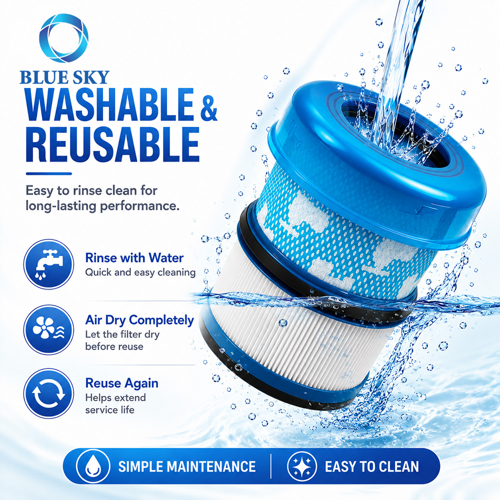High-efficiency vacuum filter replacement compatible with Dysons V16 Piston Animal SV53 cordless vacuum cleaner