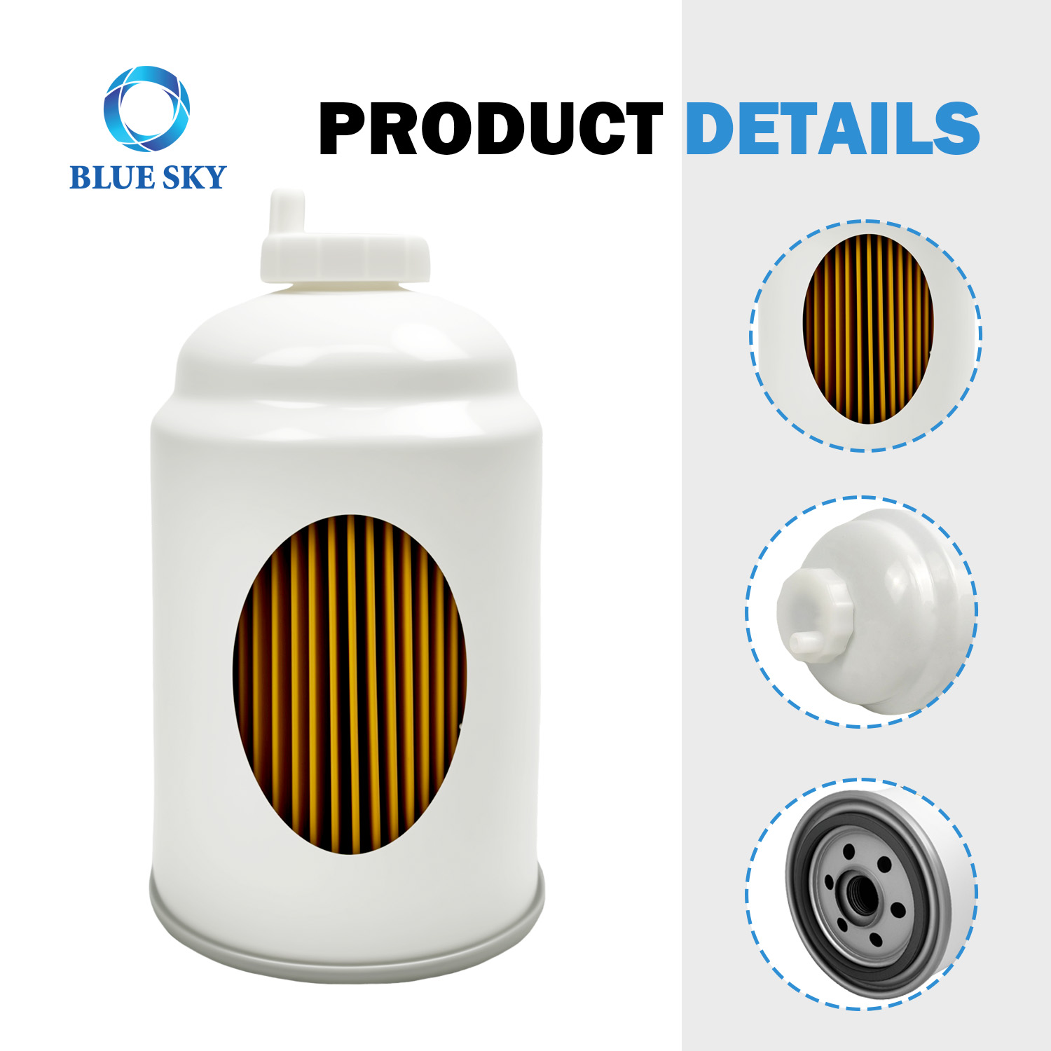 Product Details of Truck Engine Fuel Filters for JCB Construction Vehicles