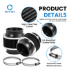 70mm cold air intake bypass valve filter universal clamp-on high flow engine protection air filter for automotive intake system