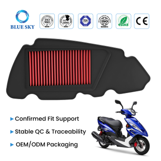 Reusable High Flow Motorcycle Air Filter A417 for Yamahas RSZ 100cc Intake Cleaner Replacement Customized Available