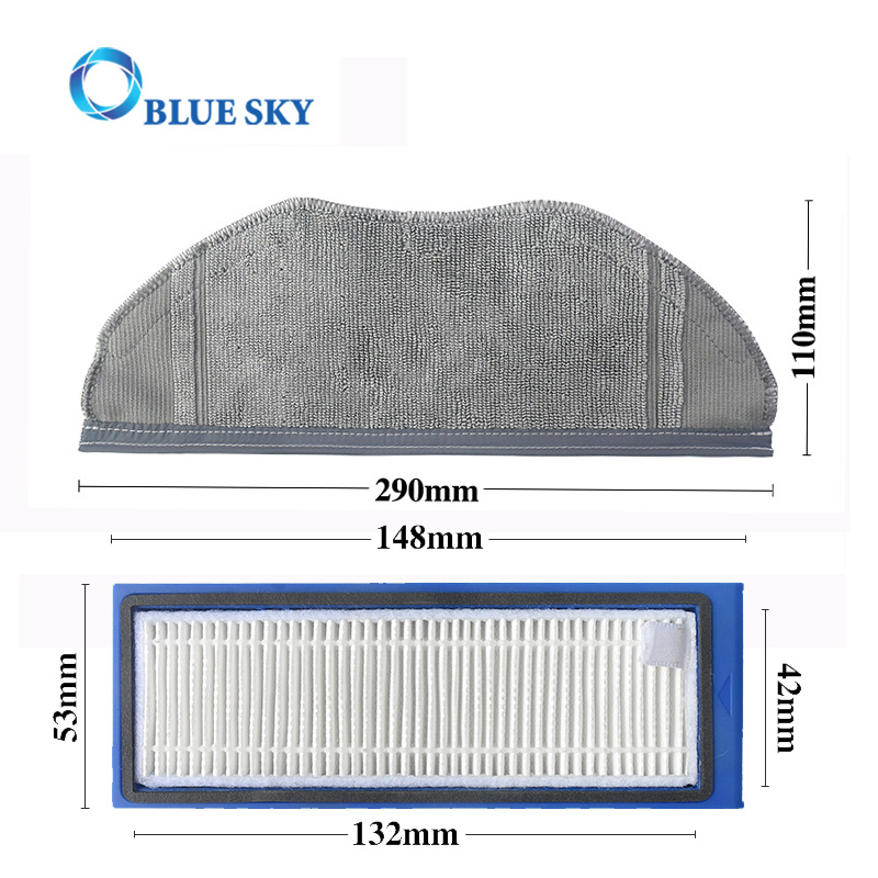 Main Brush Side Brush HEPA Filter Mopping Cloth Accessories Compatible with Anker Eufy L70 Sweeping Robot Vacuum Cleaner Parts