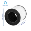 OEM 3-in-1 Replacement H13 Air Purifier Activated Carbon HEPA Filter Compatible with MOOKA and KOIOS B-D02L Air Purifier