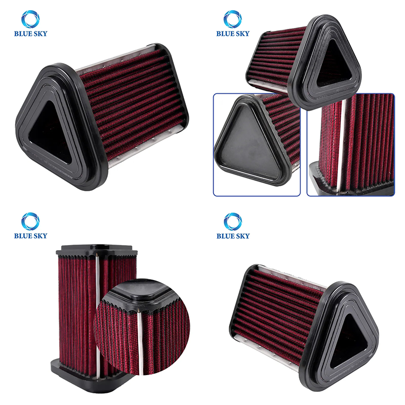 Universal Car High Performance Air Intake System Triangle Filter
