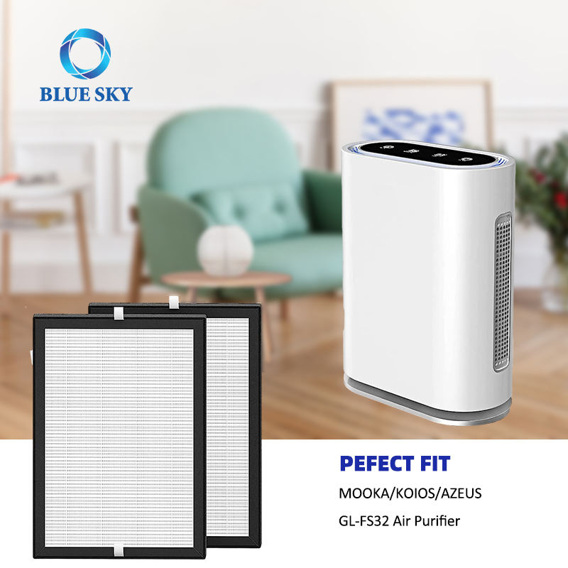 High Efficiency True HEPA Filters Activated Carbon Filter Replacement for MOOKA Air Purifiers