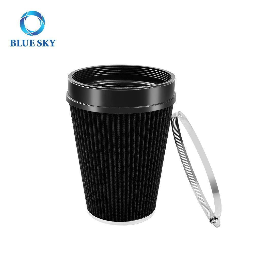 150mm Aluminum High Flow Air Intake Filter Customized Stainless Steel Racing Car Air Intake Filter