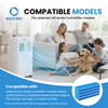 H060524 disposable evaporative wick filter compatible with Dainichs HD-ERXT501 HD-500A HD-500B and HD-500C humidifiers