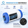 4.5 x 10 inch refillable whole house water filter cartridge compatible with Big Blue housing for sediment carbon and OEM filtration solutions