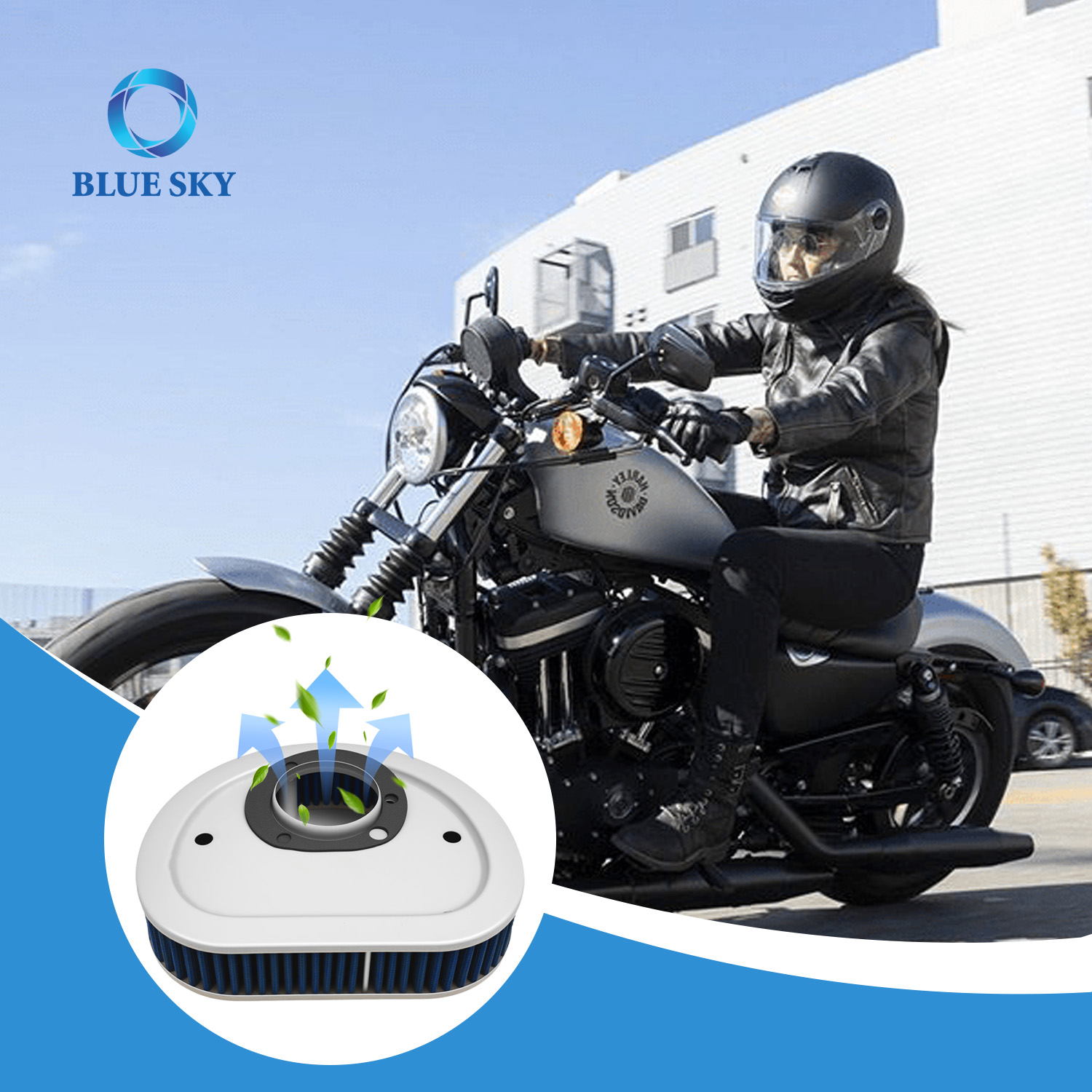 Motorcycle Air Filter 29461-99 HD-1499 Replacement for Harley Davidson