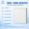 Factory Price 12X20X1 14X14X1 20X20X1 Merv 8 11 13 14 16 F6 F7 Cardboard Frame Pleated AC Furnace Air Filter for HVAC Systems