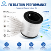 3-in-1 H13 HEPA activated carbon replacement filter compatible with Boschs Air 2000 air purifier indoor air cleaner filter