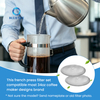 4 inch stainless steel French press replacement filter screen for 1000ml 34oz 8 cup coffee maker reusable coffee filter