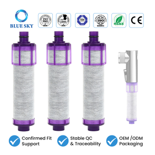 JF-22 Economy Faucet Water Filter Cartridge Replacement All-in-One Chlorine Removal Water Purifier Filter Insert