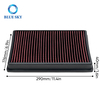 Size of 33-3005 Engine Air Filter for 2013-2025 AUDI A1, A3, Q2, Q3, TT