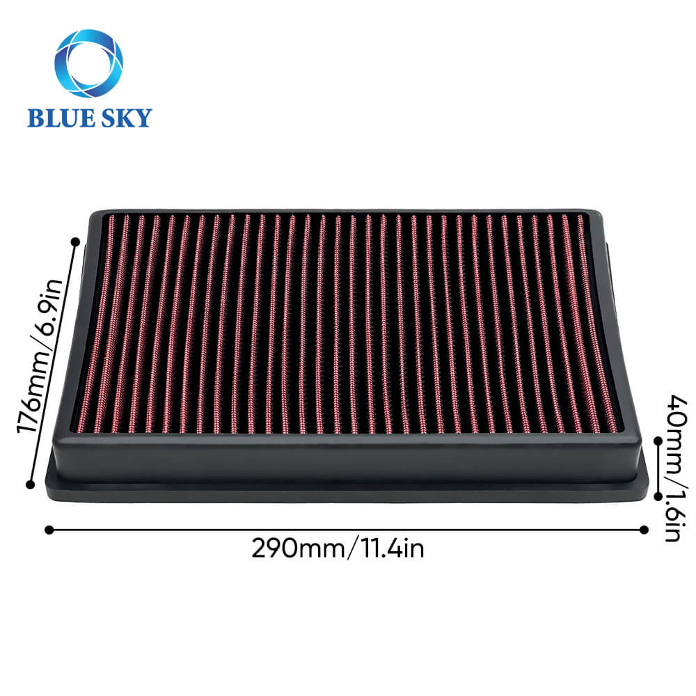 Size of 33-3005 Engine Air Filter for 2013-2025 AUDI A1, A3, Q2, Q3, TT