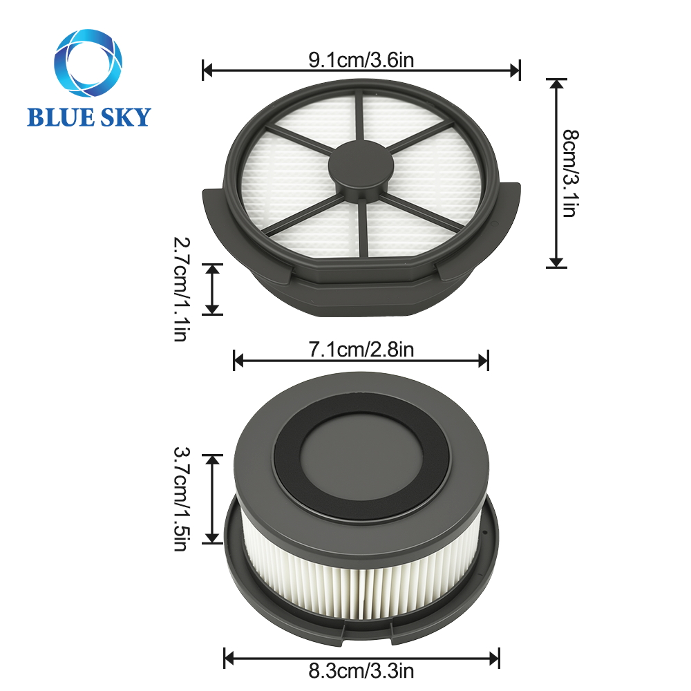 Size of Handheld Vacuum Cleaner Filter Replacement for Puppyoo T12 T12 PLUS Pro Vacuum Cleaner