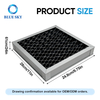 Aluminum frame pleated activated carbon panel air filter for HVAC ventilation odor control with custom size OEM ODM supply