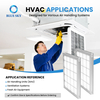 Aluminum frame flat panel pre-filter with white synthetic fiber media and metal grid support for HVAC and AHU ventilation systems