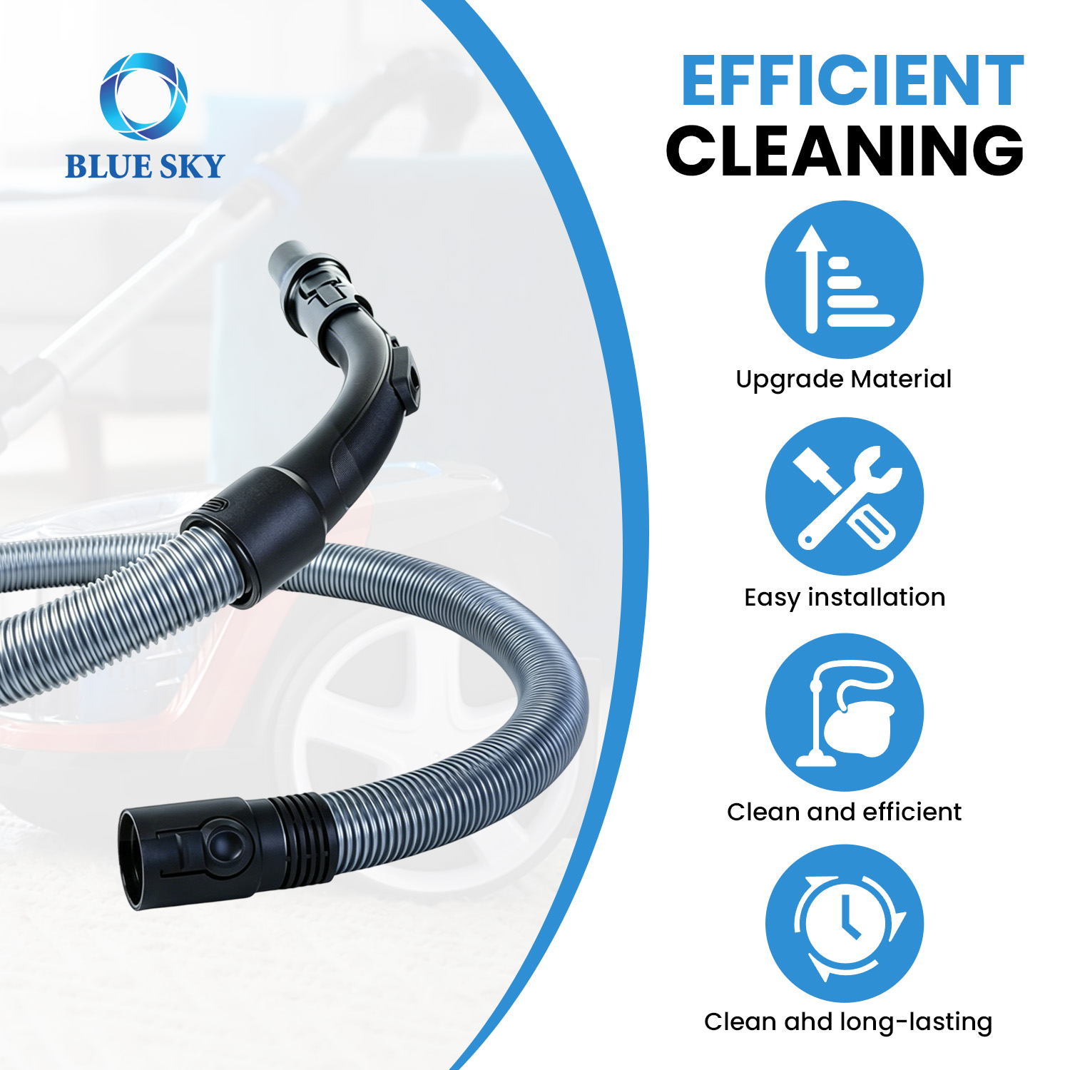 Philips vacuum cleaner hose replacement for FC9078 FC9330 FC9331 FC9332 FC9350 flexible durable hose