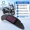 Custom-fit motorcycle air filter compatible with selected Yamahas NMAX 125 and NMAX 155 scooters for engine intake filtration