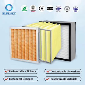 Customized Size 3-Stage Air Filter Set, G1-G4 Pre + F5-F9 Medium + H13 HEPA Filters for Ventilat