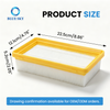Flat pleated filter replacement 2608001245 fit for Boschs GAS 12-25 LS dust extractor with cellulose filter media