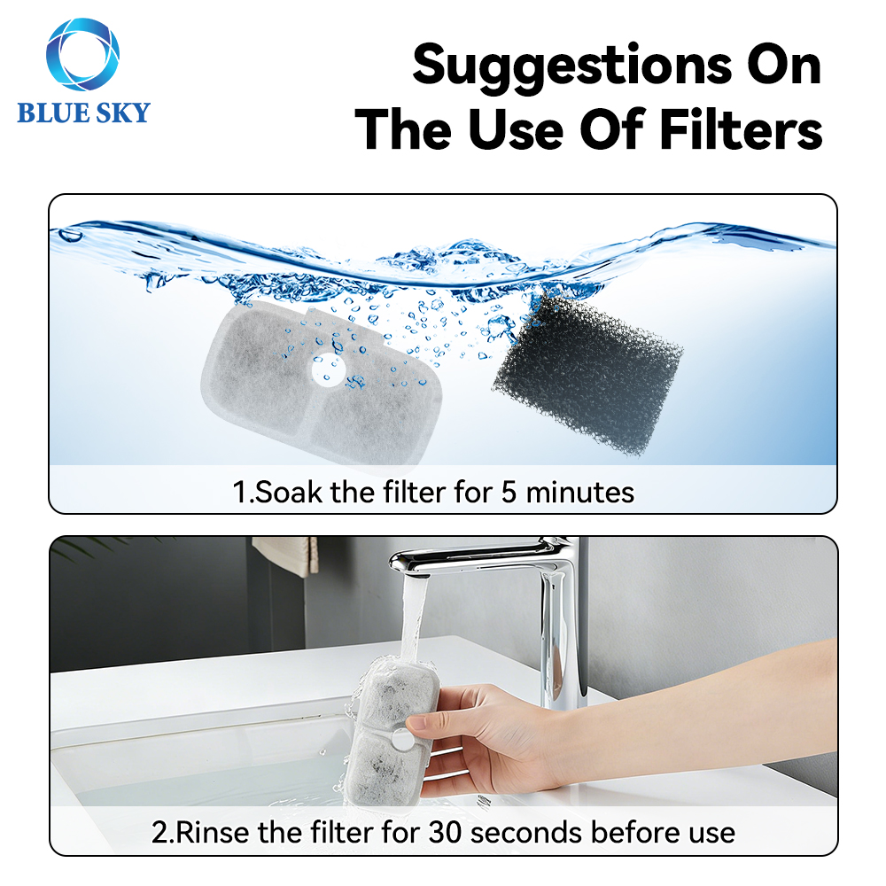 cat water fountain replacement filter compatible with dockstream plwf series