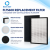 Replacement FLT5600 HEPA Filter N compatible with GermGuardians AC5600W air purifier for routine household particle filtration