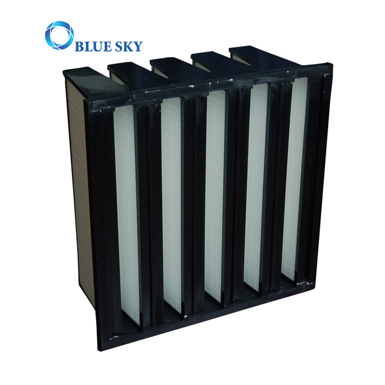 585X277X292mm HVAC V-Bank HEPA Filter for Air Conditioning System