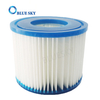 Blue Pleated Water Filter Cartridge Swimming Pool Filter Replacement for Intex PureSpa Hot Tub Models 29001E