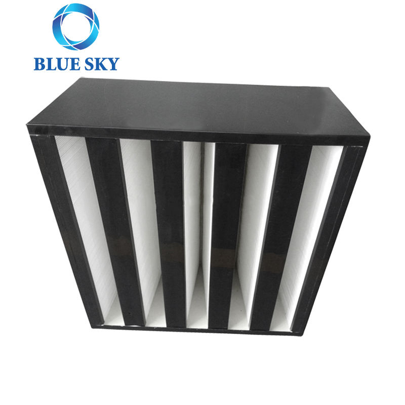 V-bank HEPA Air Filter for Rigid Box HVAC System