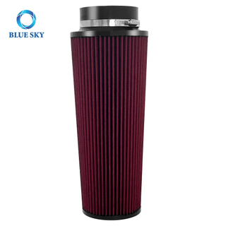 Universal 100mm High Flow Auto Parts Air Intake Filter Cleaner for Racing Car