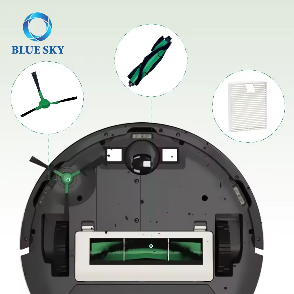 Brush and HEPA Filter Set Replacement for Irobot Roomba Combo Essential/ VAC Essential Robot Vacuum Cleaner