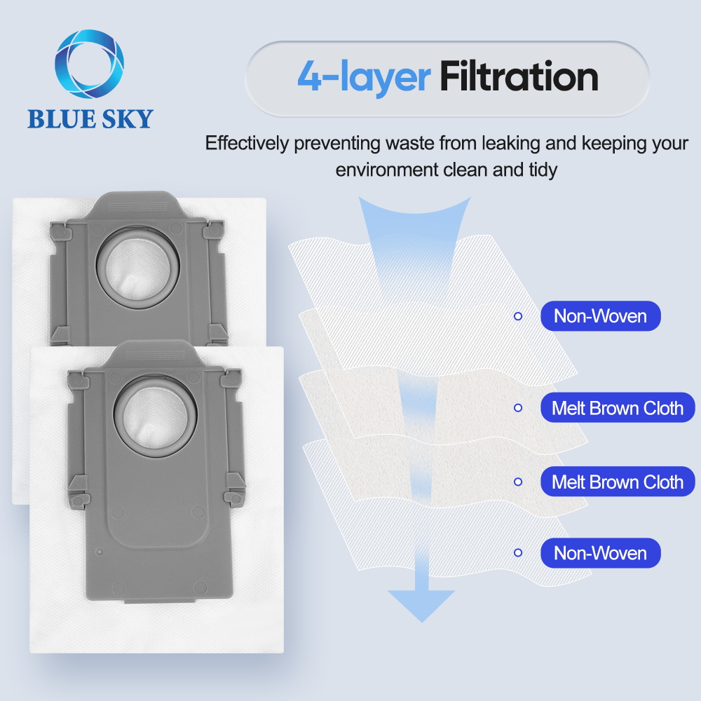 Dust Filter Bag Replacement for Roborock Q Revo /S/PRO /Qrevo Maxv/Qrevo Master / S8 Maxv Ultra/S8 Max Ultra Robot Vacuum Cleaner