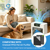 H13 HEPA activated carbon replacement filter compatible with Oneisall PP02 pet air purifier for pet hair dander and odor control