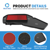 Motorcycle Air Filter Element Replacement Fit for Yamahas BWS 125 Intake Air Cleaner, High Flow Washable OEM Custom Available