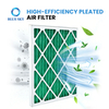 G4 pleated panel air filter 24x24x2 inch for HVAC air conditioning and ventilation system filtration