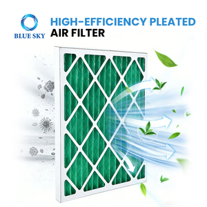 G4 pleated panel air filter 24x24x2 inch for HVAC air conditioning and ventilation system filtration