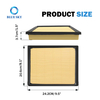 Size of Engine Air Filter 17801-F4010 for TOYOTA