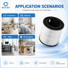 3-in-1 H13 HEPA activated carbon replacement filter compatible with Boschs Air 2000 air purifier indoor air cleaner filter