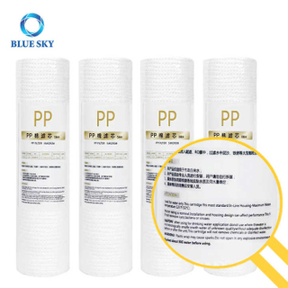 Household Cartridge Water Filter 10 Inches 1/5micron,Home PP Water Filter, RO Sediment Filter Replacement