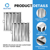 19.5 X 19.5 Inch Commercial Kitchen Hood Grease Filter - 201 Stainless Steel Exhaust Hood Filter Customized Available
