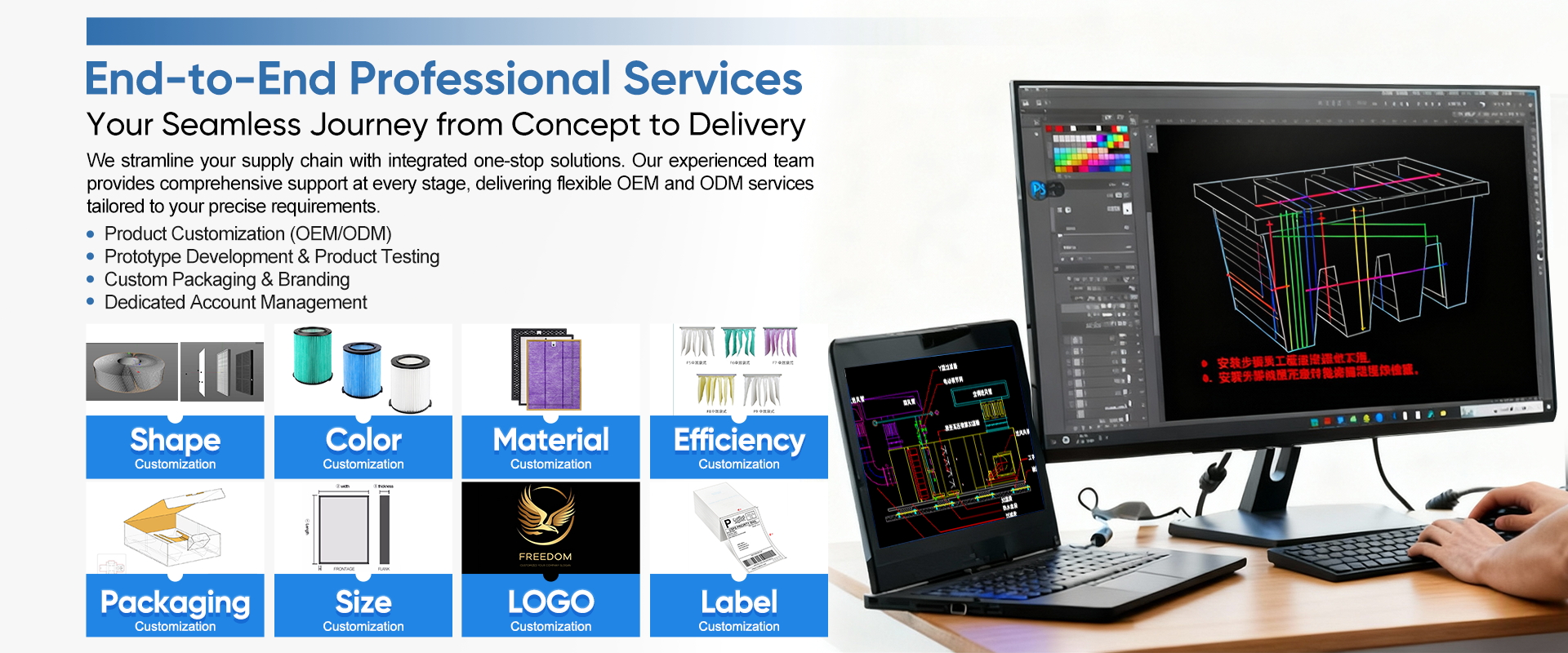End-to-End Professional Services - Your Seamless Journey from Concept to Delivery