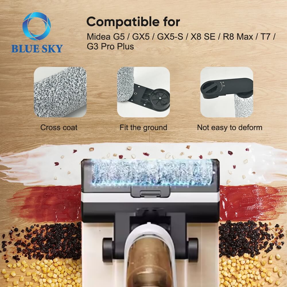 Sponge Filter Roller Brush Fit for Midea G5 GX5 GX5-S X8 SE R8 Max T7 G3 Pro Plus Handheld Vacuum Cleaner